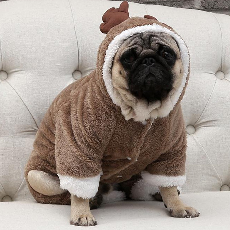 Elk Pug Warm Costume