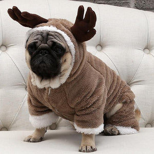 Elk Pug Warm Costume