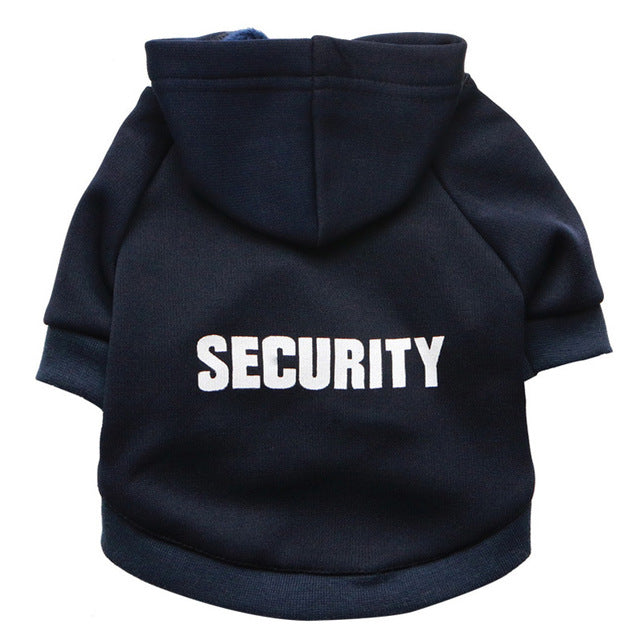 Security Patterns Printed Puppy Hoodie