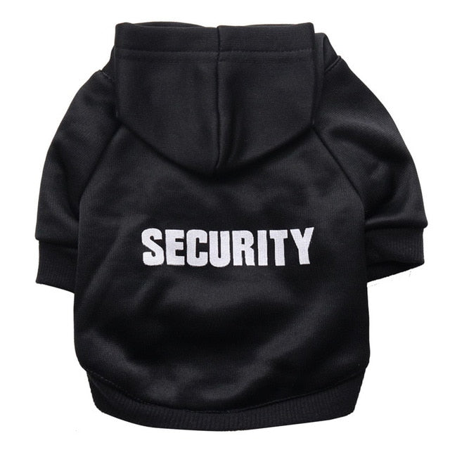Security Patterns Printed Puppy Hoodie