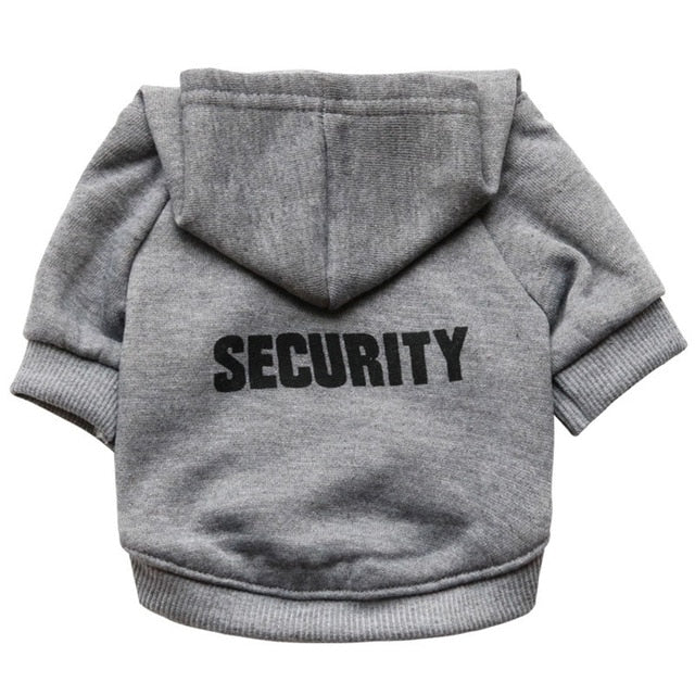Security Patterns Printed Puppy Hoodie