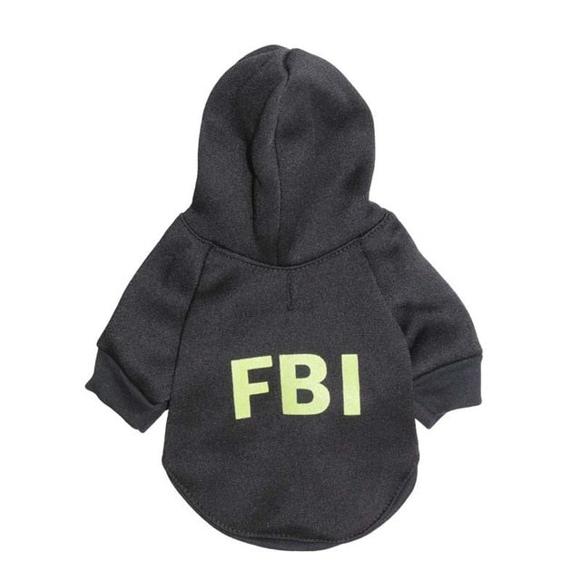 Security Patterns Printed Puppy Hoodie
